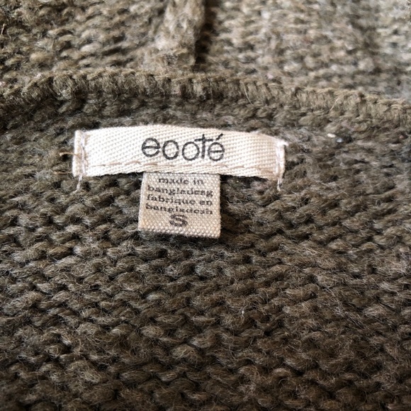 ECOTE - Green sweater hoodie - Size small - Picture 3 of 3